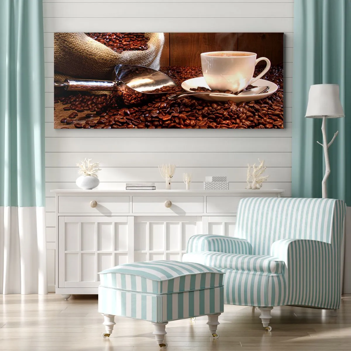 Canvastavla - Bild på duk - Känner du lukten? - 100x40 cm