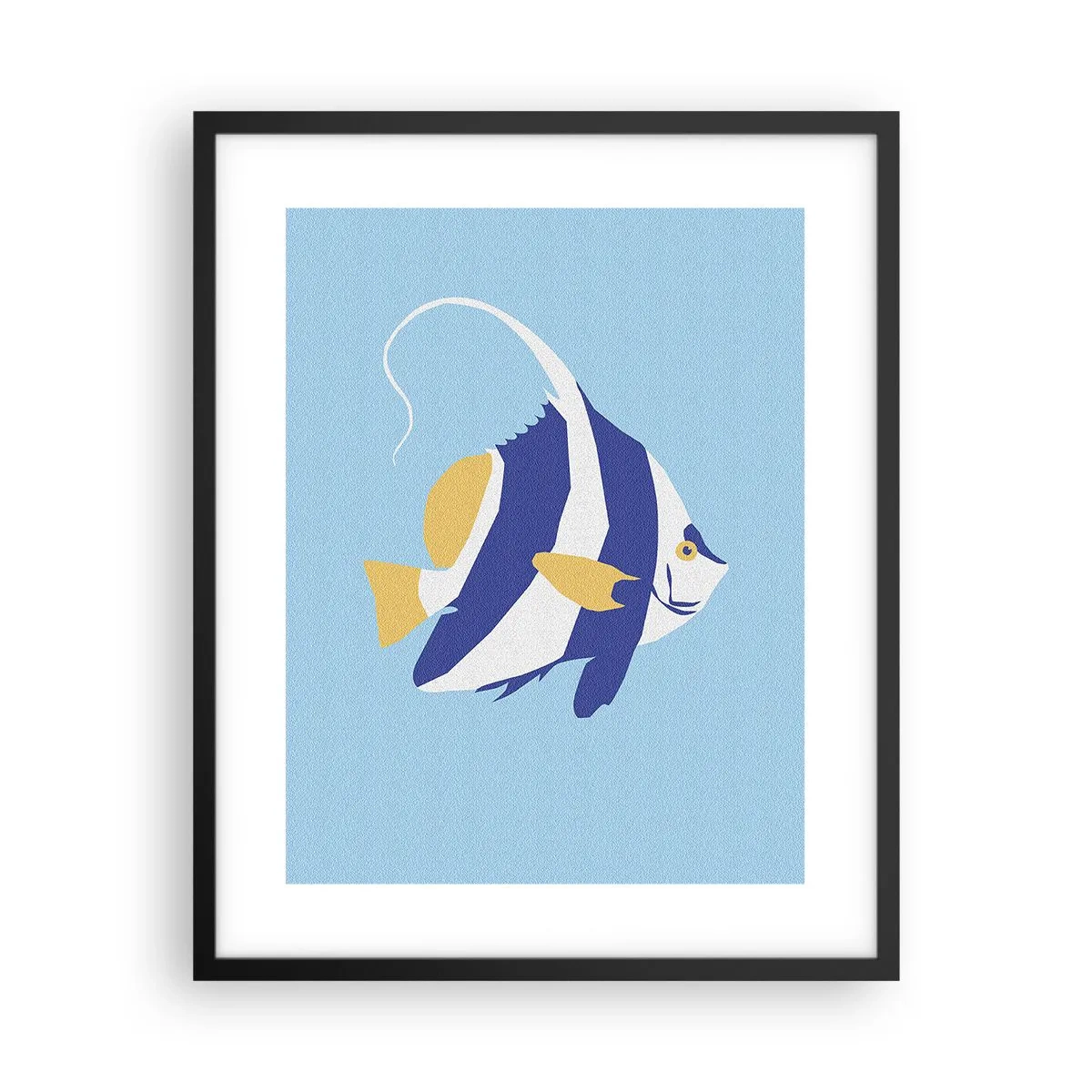 Affisch i svart ram - Miss av tropiska vatten - 40x50 cm