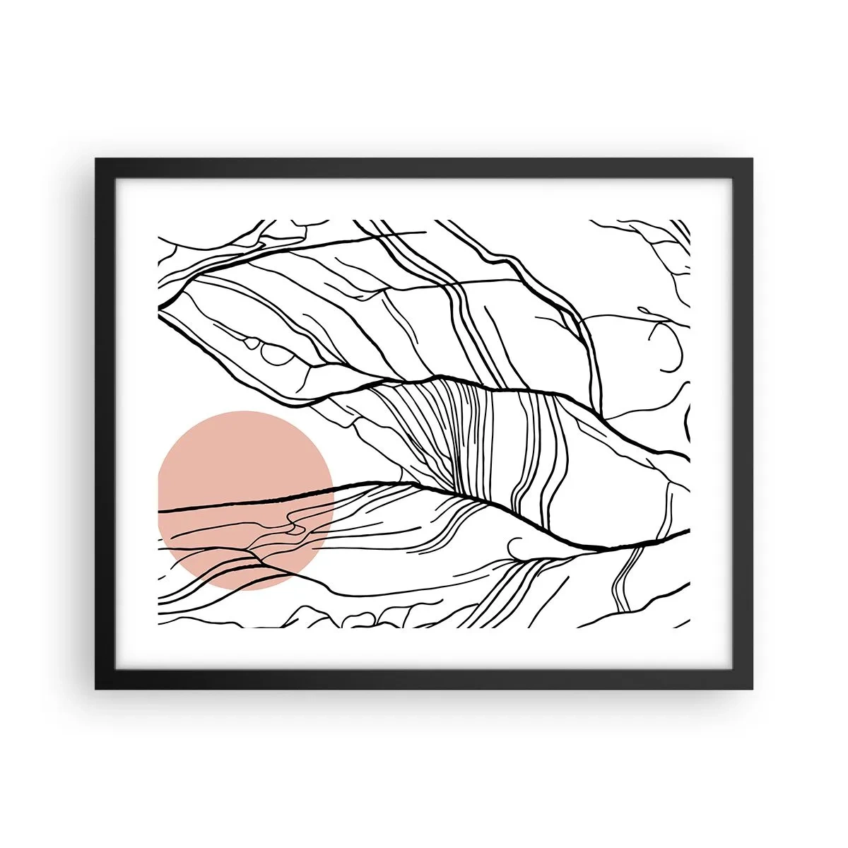 Affisch i svart ram - I grenarnas nät - 50x40 cm
