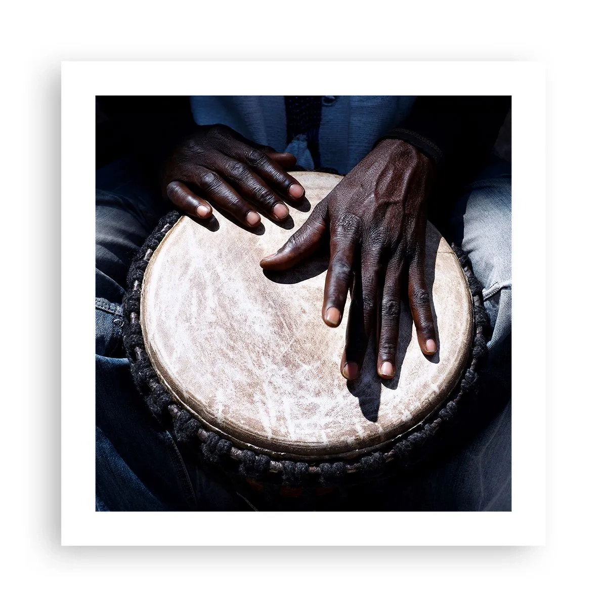 Affisch - Lev efter din rytm - 50x50 cm