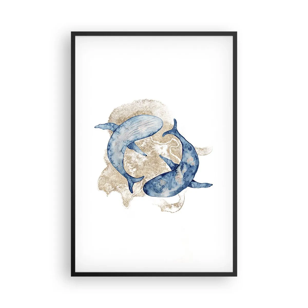 Affisch i svart ram - Vänskap eller kärlek? - 61x91 cm