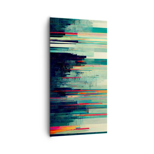 Canvastavla - Bild på duk - Futuristisk stad - 65x120 cm