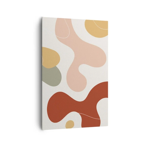 Canvastavla - Bild på duk - Ornamental zig-zack? - 80x120 cm