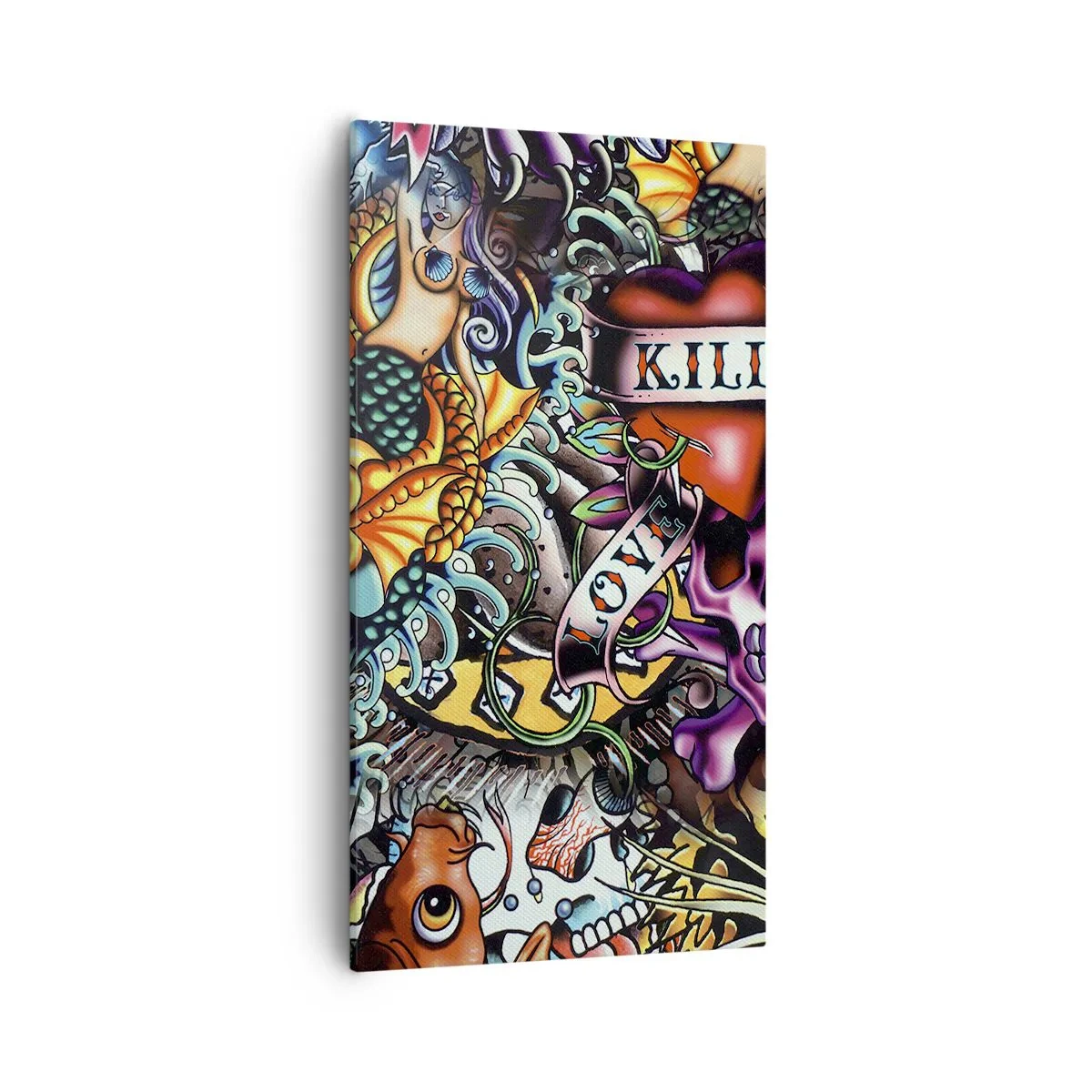 Canvastavla - Bild på duk - Tatuerarens dröm - 55x100 cm