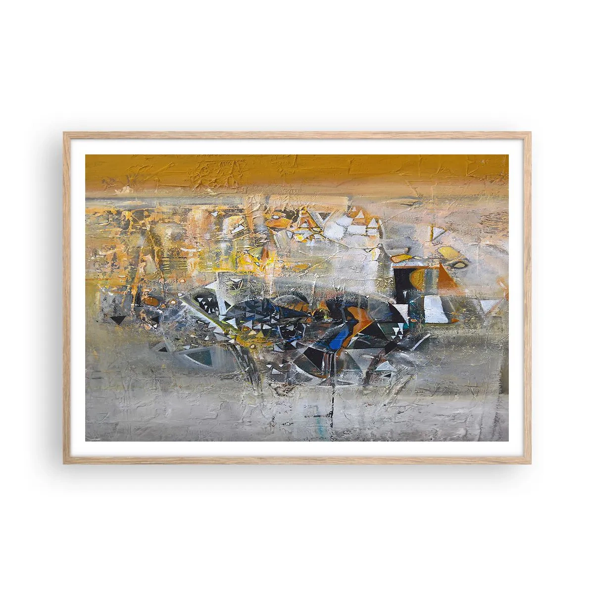 Affisch i ram av ljusek - Allt blir bra - 100x70 cm