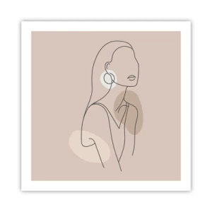 Affisch - Flickaktighetens ikon - 60x60 cm