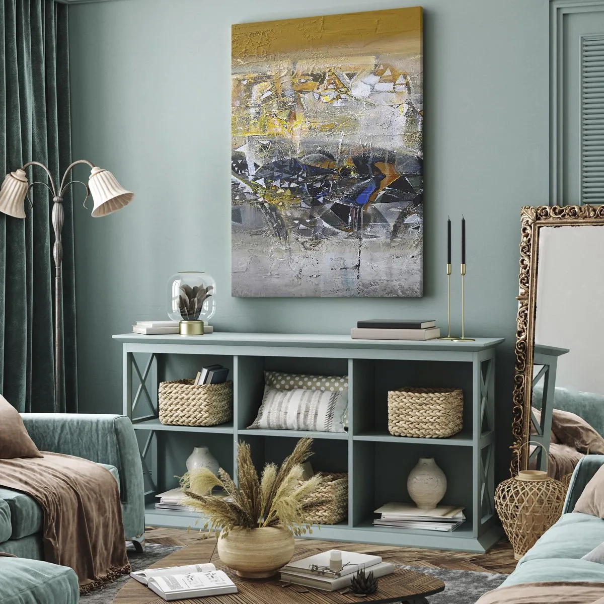 Canvastavla - Bild på duk - Allt blir bra - 80x120 cm