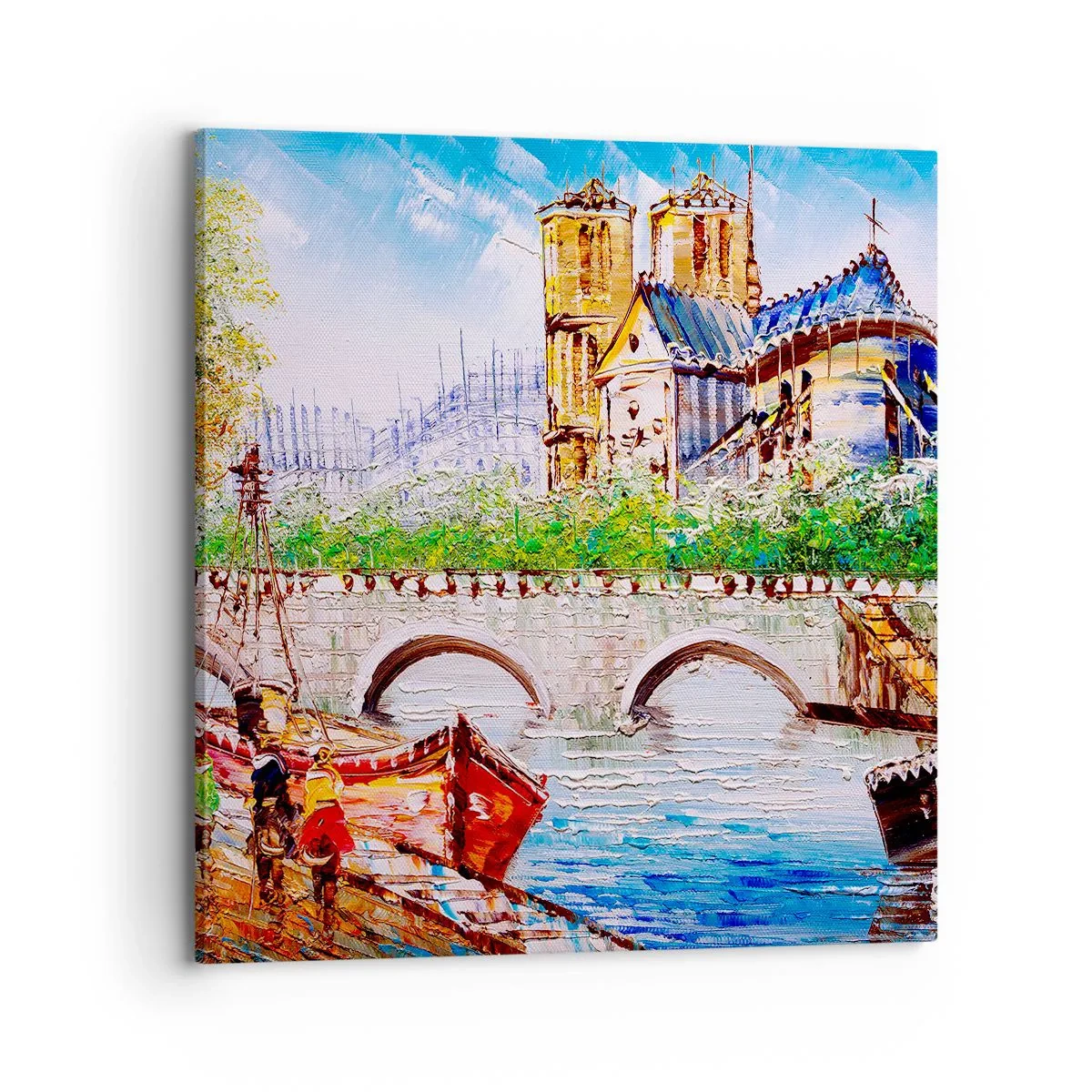 Canvastavla - Bild på duk - Deras tid är aldrig förbi - 70x70 cm