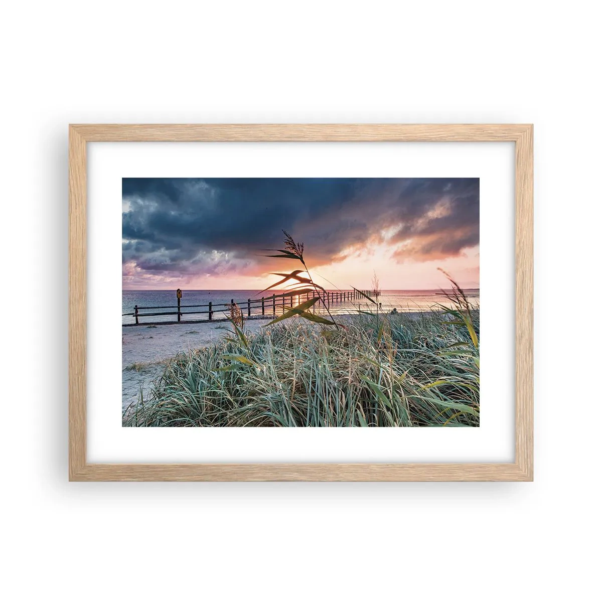 Affisch i ram av ljusek - Försvinner inte med vinden - 40x30 cm