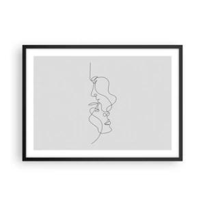 Affisch i svart ram - Sentimentala lustens glöd - 70x50 cm