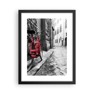 Affisch i svart ram - Den riktiga skönheten åldras inte - 30x40 cm