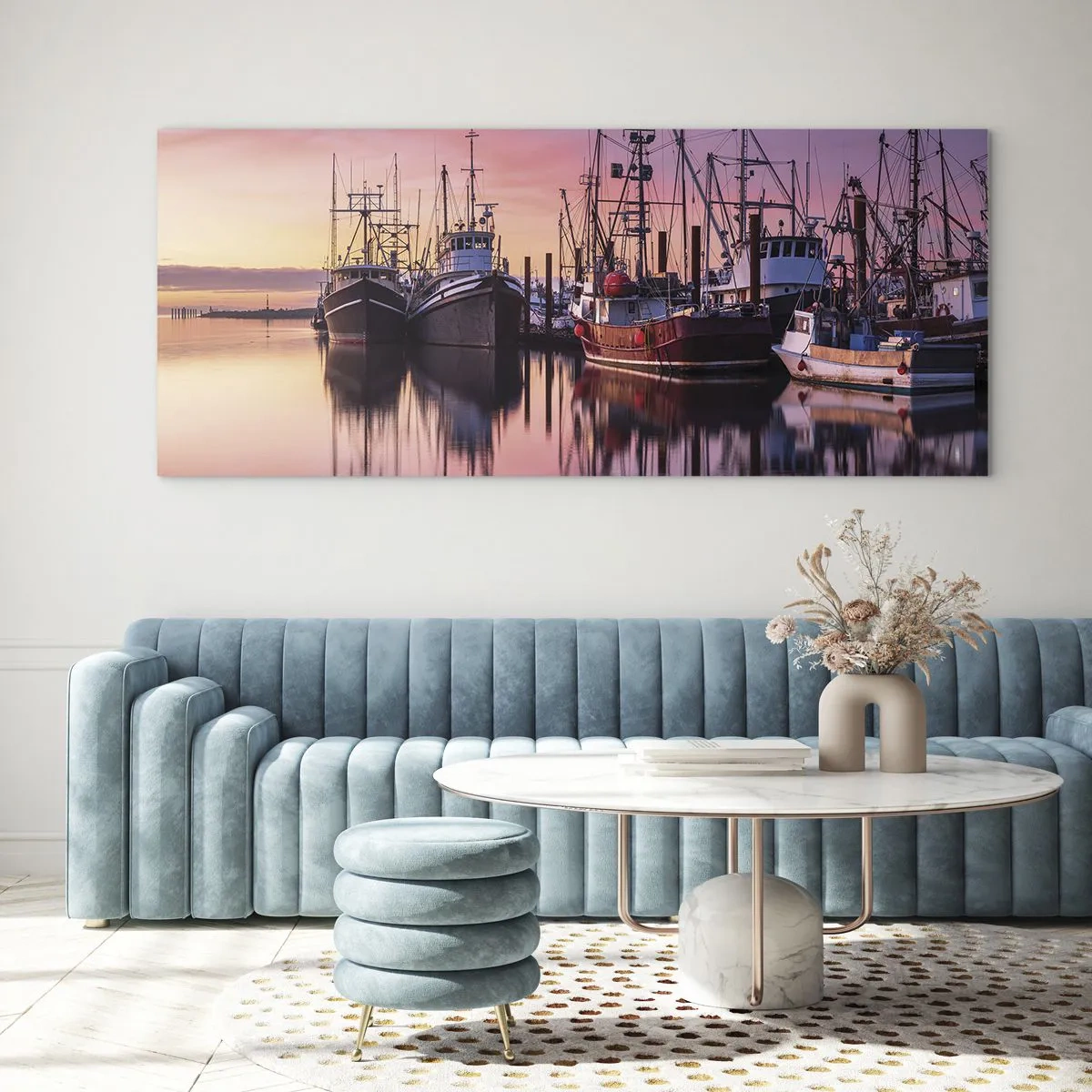 Glastavla - Bild på glas - Inför nästa dag - 100x40 cm