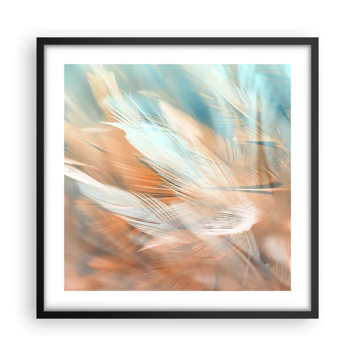 Affisch i svart ram - I mildhetens land - 50x50 cm