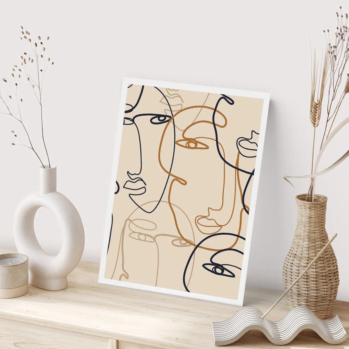 Affisch - Mångfaldigad porträtt - 61x91 cm