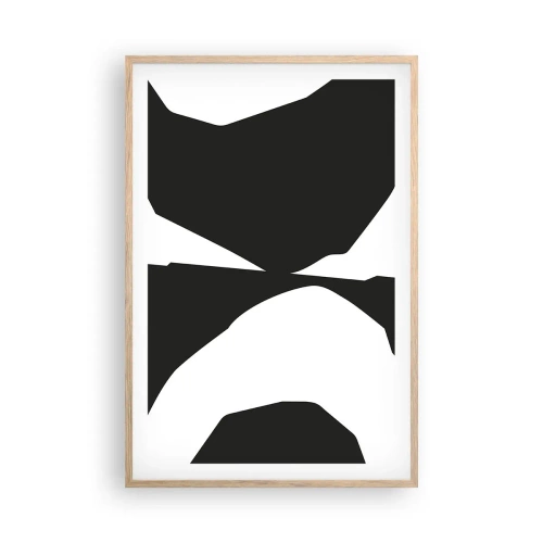 Affisch i ram av ljusek - Positiv-negativ - 61x91 cm