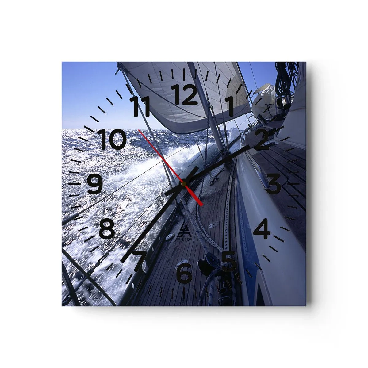 Väggklocka - Klocka på glas - Jag vet hur det är att vara en fågel - 40x40 cm