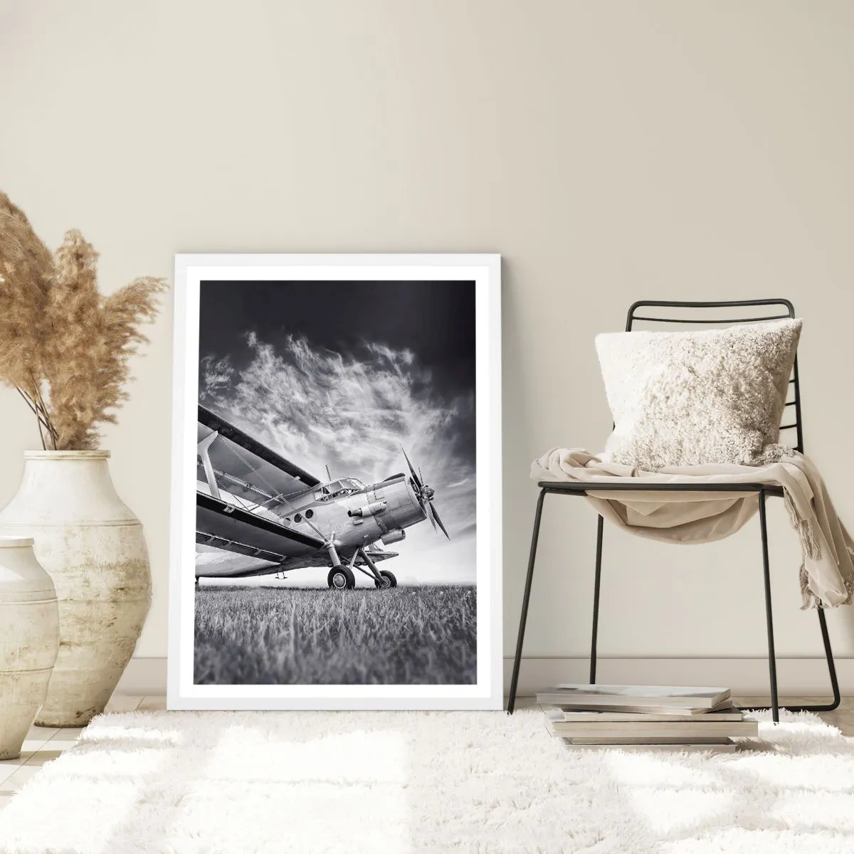 Affisch i vit ram - Bevingad vandrare - 61x91 cm