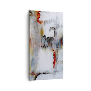 Canvastavla - Bild på duk - Med pinne på vatten - 65x120 cm