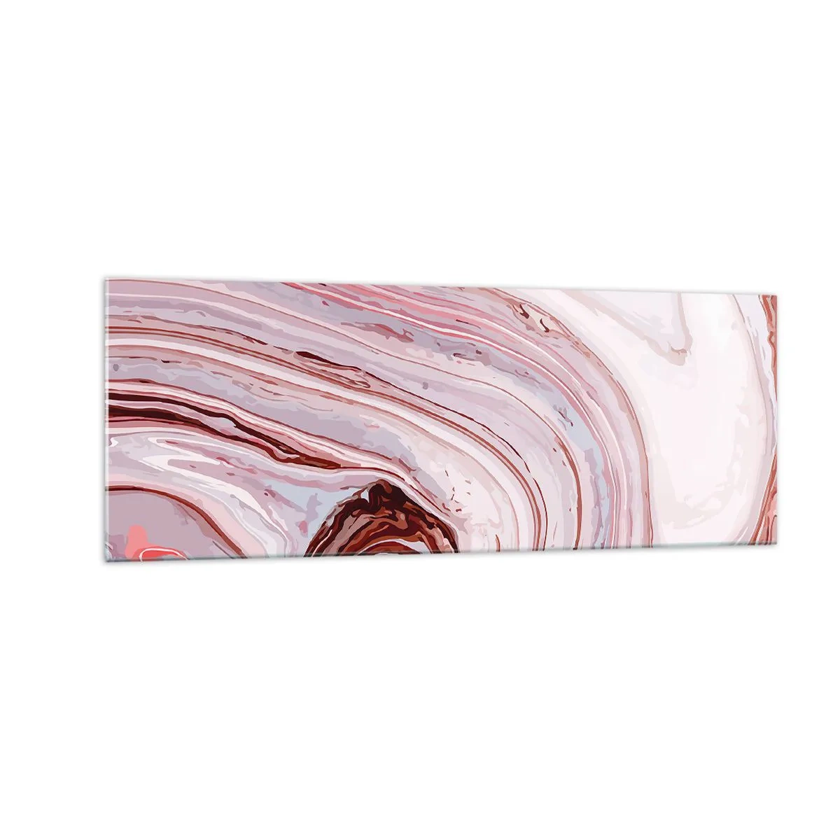 Glastavla - Bild på glas - Rakt fram, sedan neråt åt höger - 140x50 cm