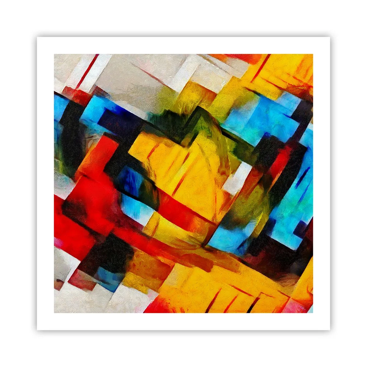 Affisch - Färgmix - 60x60 cm