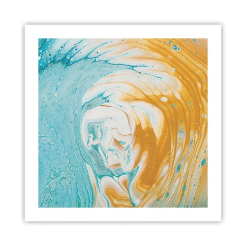 Affisch - Pastellfärgad virvel - 50x50 cm