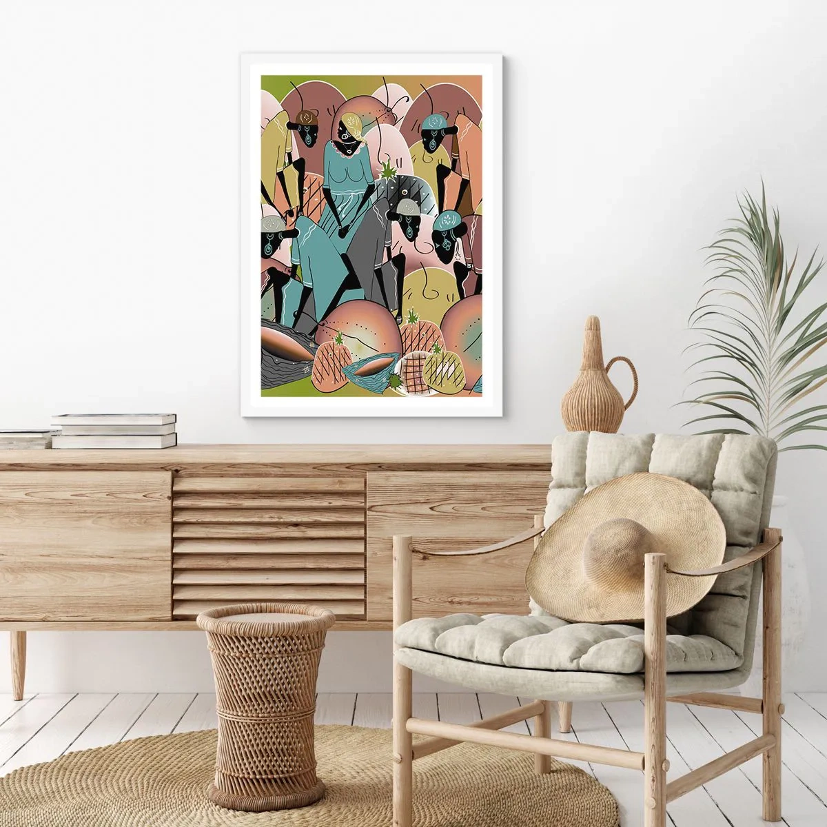 Affisch i vit ram - Högtiden kommer - 40x50 cm