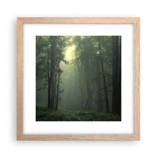 Affisch i ram av ljusek - Innan skogen vaknar - 30x30 cm