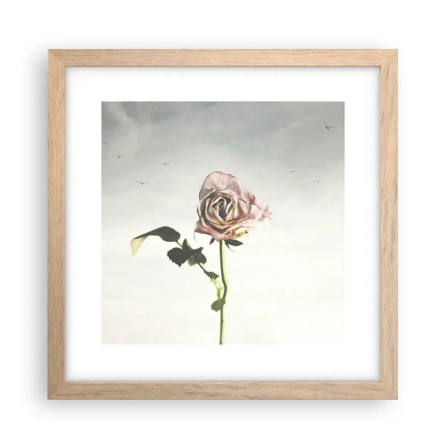 Affisch i ram av ljusek - Vårens välkomst - 30x30 cm