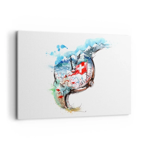 Canvastavla - Bild på duk - Schweiz anda - 120x80 cm