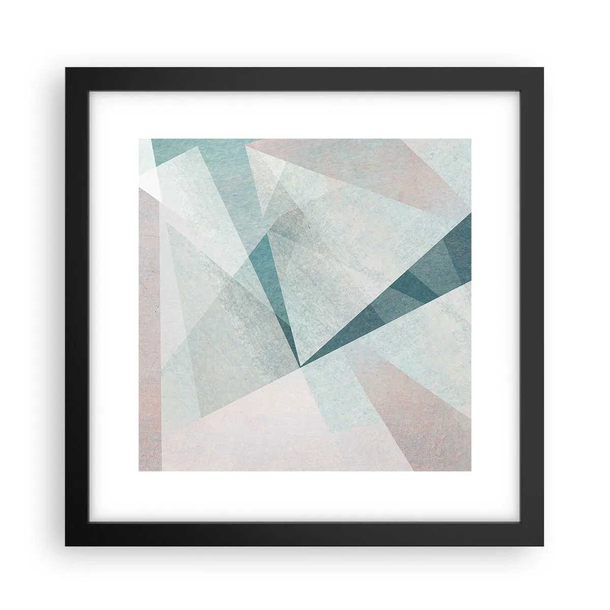 Affisch i svart ram - Lugnt trots dynamiskt - 30x30 cm