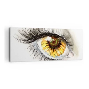 Canvastavla - Bild på duk - Blick het som sommar - 120x50 cm