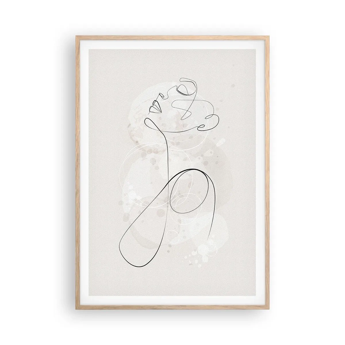 Affisch i ram av ljusek - Skönhetens spiral - 70x100 cm