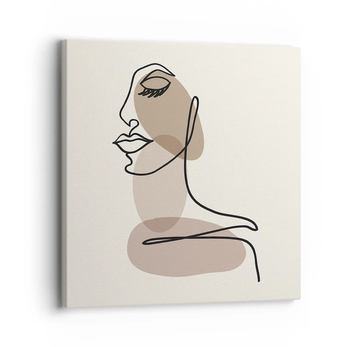 Canvastavla - Bild på duk - Skönhetens säkra linje - 30x30 cm