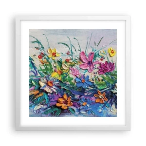 Affisch i vit ram - Icke stilleben - 40x40 cm