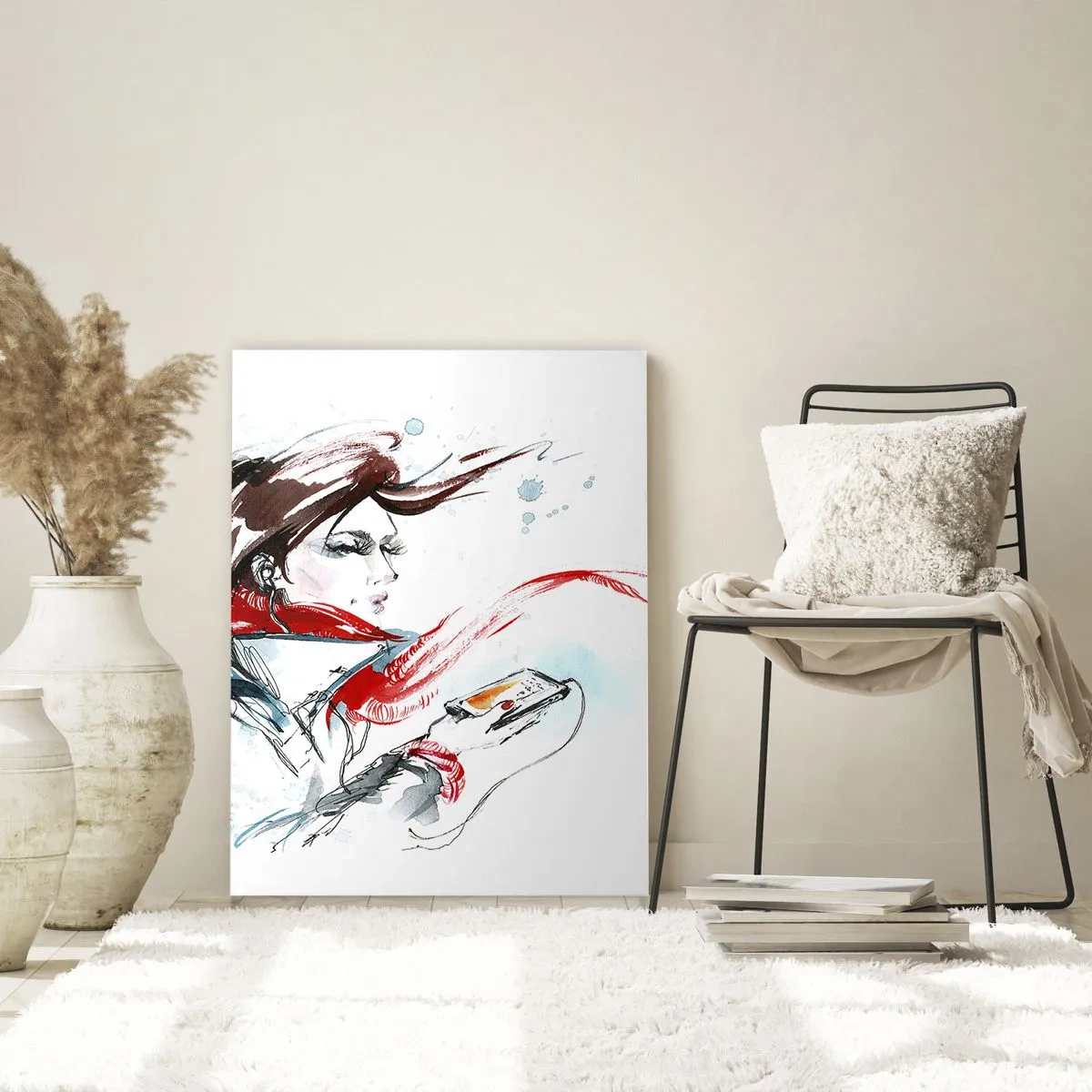 Glastavla - Bild på glas - Spel inuti mig - 50x70 cm