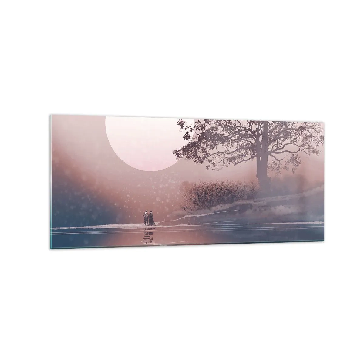 Glastavla - Bild på glas - Nattens under - 120x50 cm