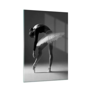 Glastavla - Bild på glas - Bella ballerina - 80x120 cm