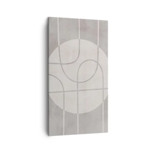 Canvastavla - Bild på duk - Cirkulärt och rakt fram - 45x80 cm