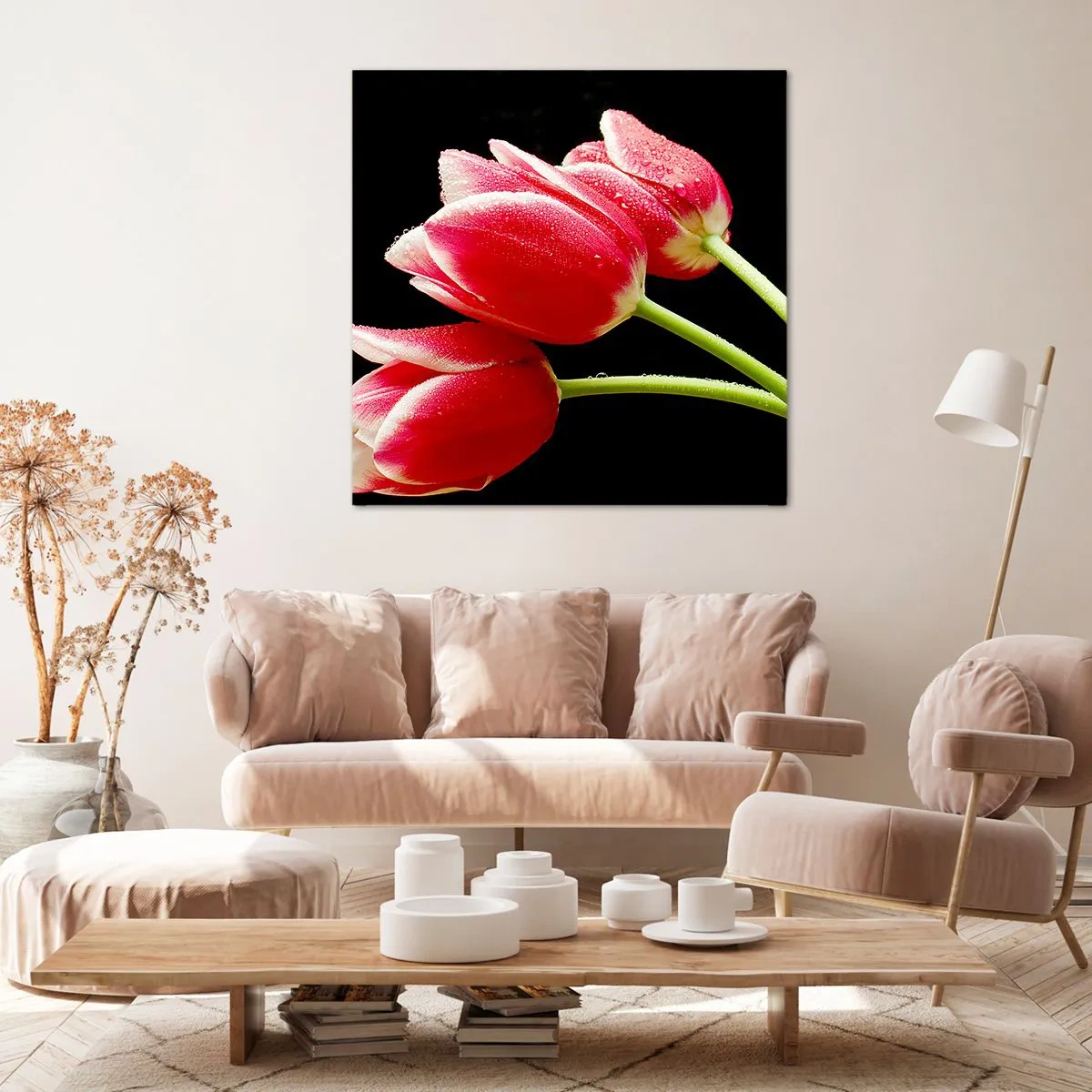 Canvastavla - Bild på duk - Ett löfte om en ren kärlek - 60x60 cm