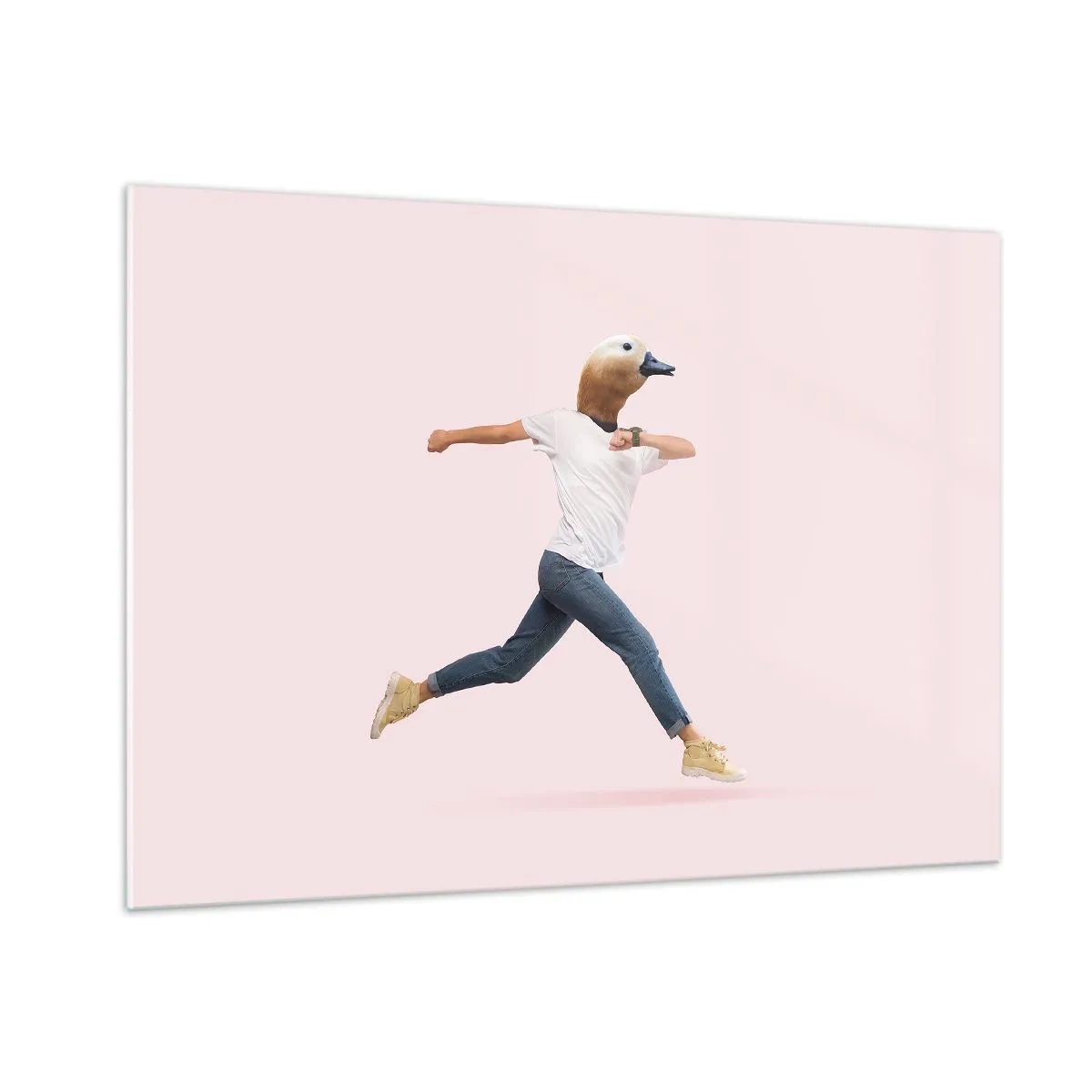 Glastavla - Bild på glas - En nypa absurd - 100x70 cm