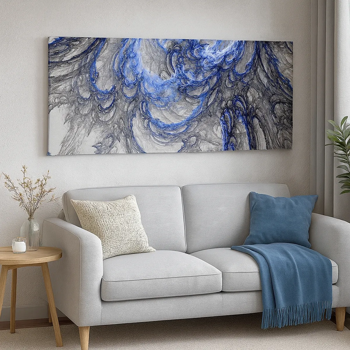 Canvastavla - Bild på duk - Vågens födsel - 30x30 cm