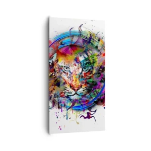 Canvastavla - Bild på duk - Lurar bakom regnbågen - 65x120 cm