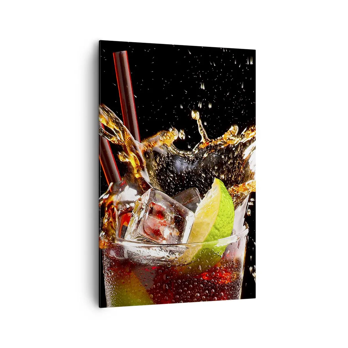 Canvastavla - Bild på duk - Färgernas glädje och energi - 80x120 cm