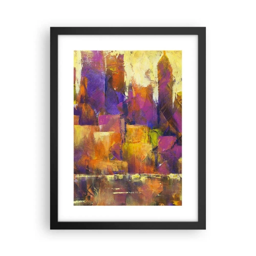 Affisch i svart ram - Metropolis komposition - 30x40 cm