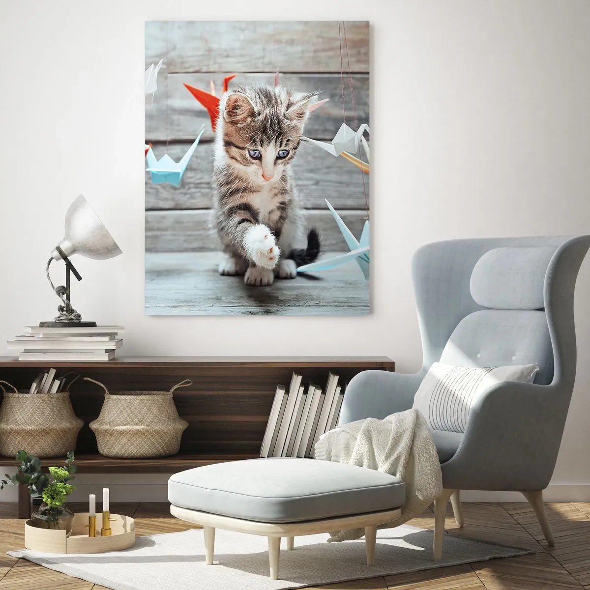 Glastavla - Bild på glas - Första lektionen - 50x70 cm