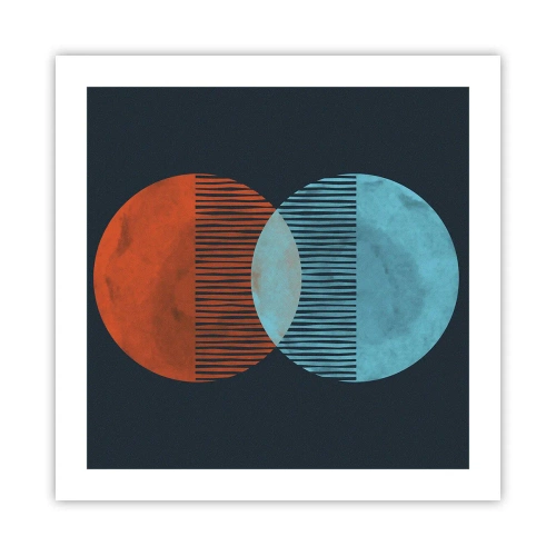 Affisch - Astronomisk fantasi - 50x50 cm