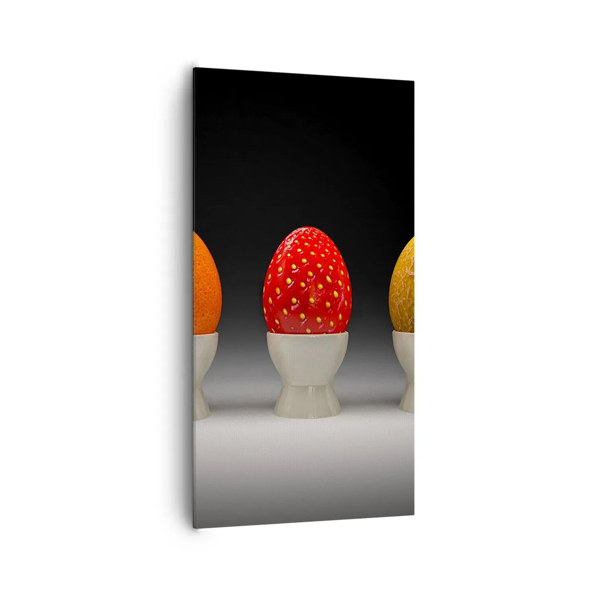 Canvastavla - Bild på duk - Fruktfrukost - 65x120 cm