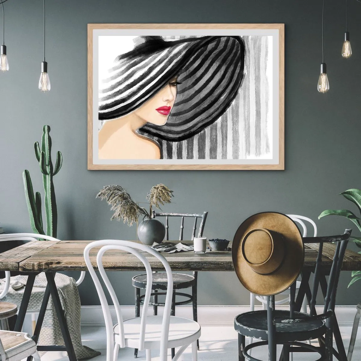 Affisch i ram av ljusek - Var hittar jag dig? - 100x70 cm