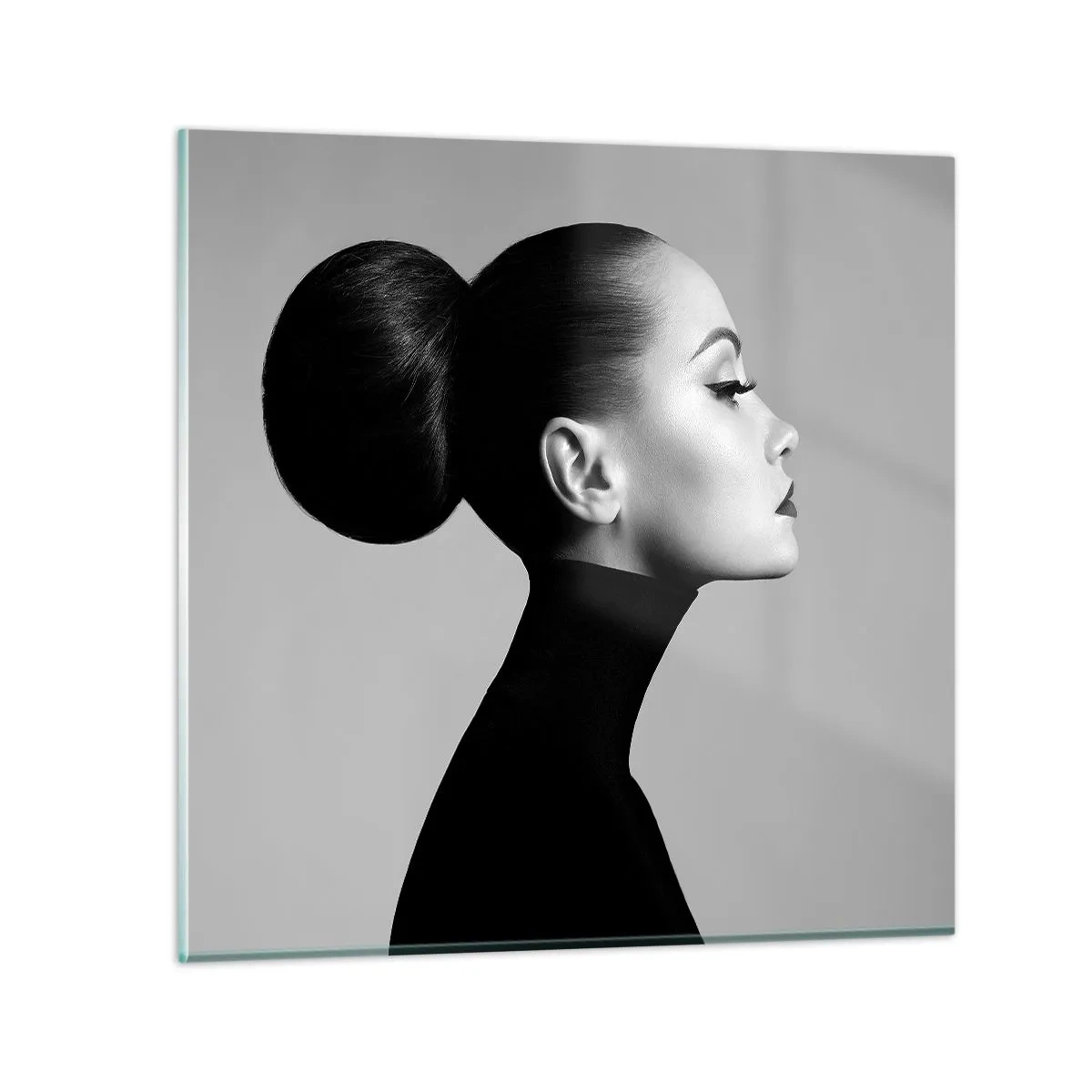 Glastavla - Bild på glas - Samtida Nefretete - 70x70 cm