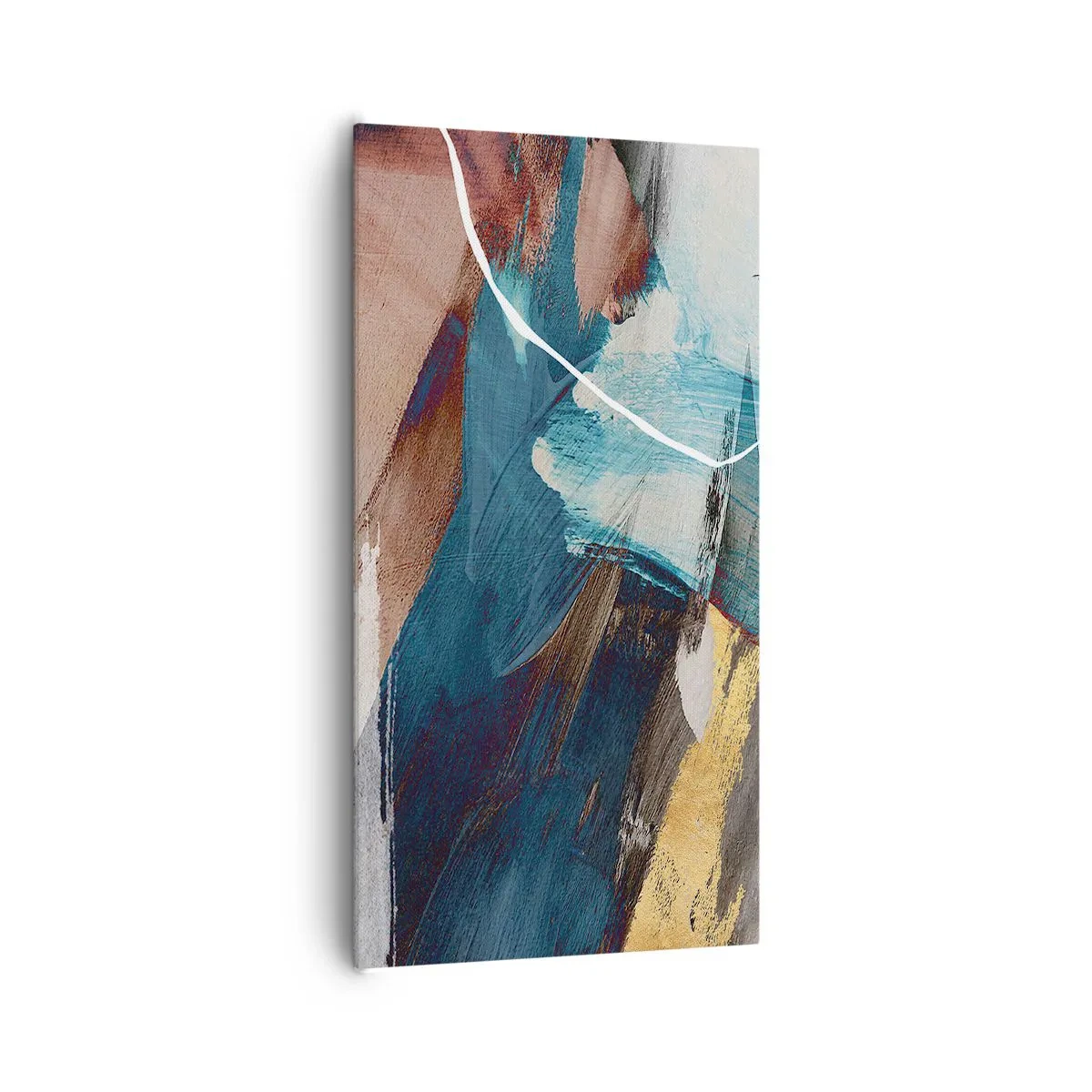 Canvastavla - Bild på duk - Med styrka och energi - 65x120 cm